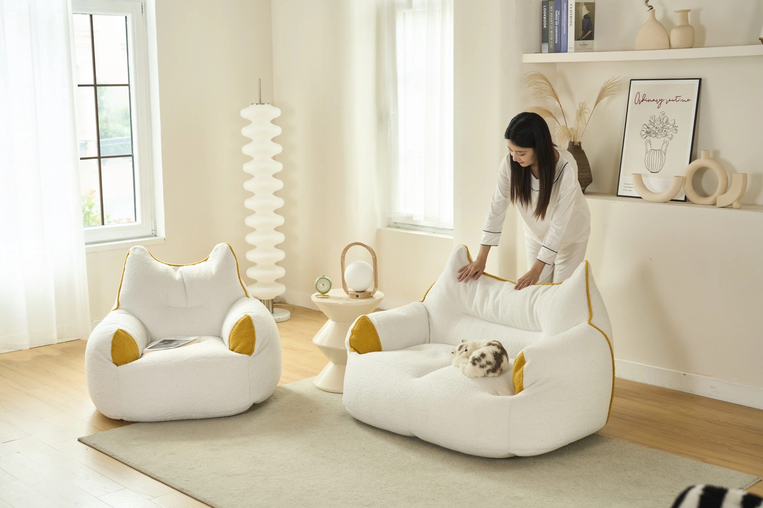 Plushify Cat Ear Lazy Sofa - Image 4